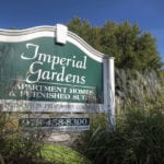 Imperial Gardens Signage | Apartments in Lowell